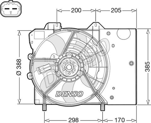 Denso DER21024 - Fan, radiator onlydrive.pro