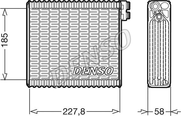 Denso DEV09011 - Iztvaikotājs, Gaisa kondicionēšanas sistēma onlydrive.pro