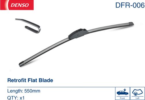 Denso DFR-006 - Stikla tīrītāja slotiņa onlydrive.pro