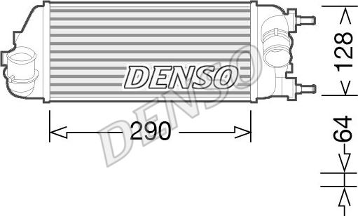 Denso DIT09115 - Intercooler, charger onlydrive.pro