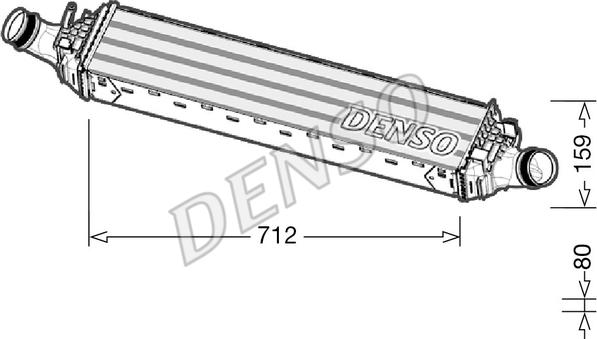 Denso DIT02038 - Интеркулер, теплообменник турбины onlydrive.pro