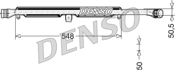 Denso DIT02026 - Tarpinis suslėgto oro aušintuvas, kompresorius onlydrive.pro