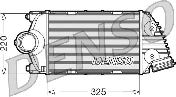 Denso DIT28015 - Intercooler, charger onlydrive.pro