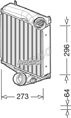 Denso DIT28022 - Intercooler, charger onlydrive.pro