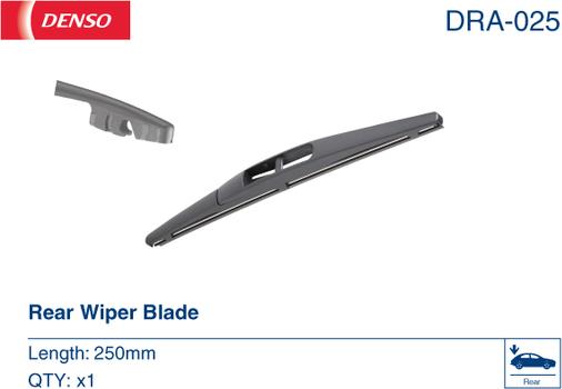 Denso DRA-025 - Wiper Blade onlydrive.pro