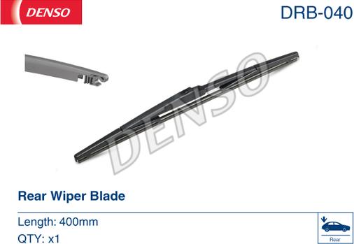 Denso DRB-040 - Wiper Blade onlydrive.pro