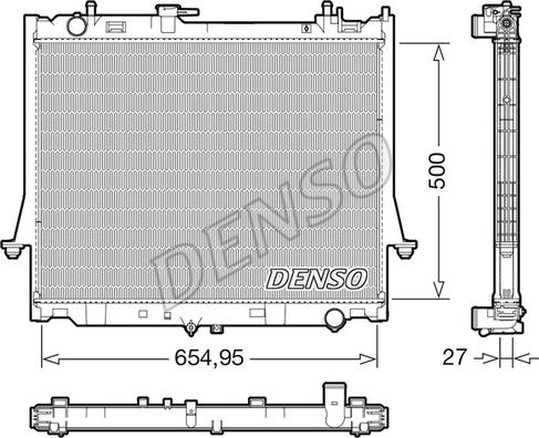 Denso DRM99014 - Radiator, engine cooling onlydrive.pro