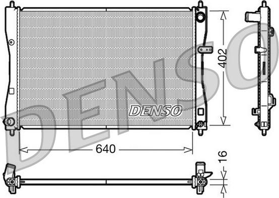 Denso DRM45009 - Jäähdytin,moottorin jäähdytys onlydrive.pro