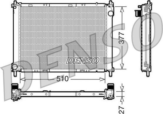 Denso DRM46022 - Radiators, Motora dzesēšanas sistēma onlydrive.pro