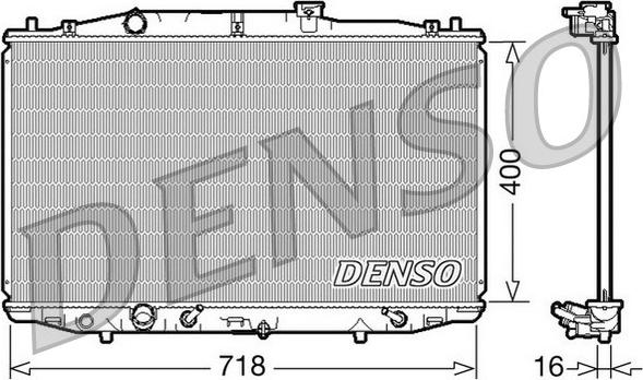 Denso DRM40024 - Radiaator,mootorijahutus onlydrive.pro