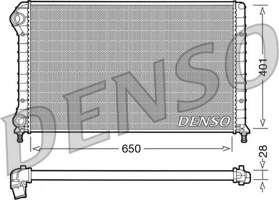 Denso DRM09061 - Radiator, engine cooling onlydrive.pro