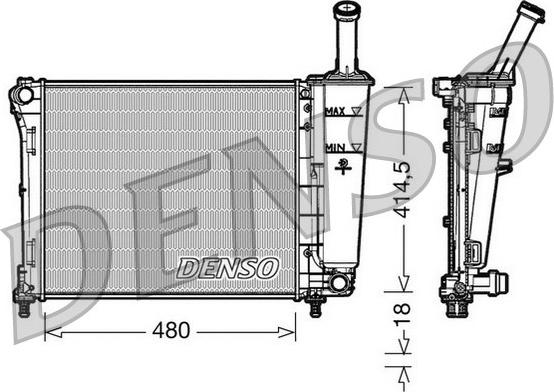 Denso DRM09161 - Radiaator,mootorijahutus onlydrive.pro