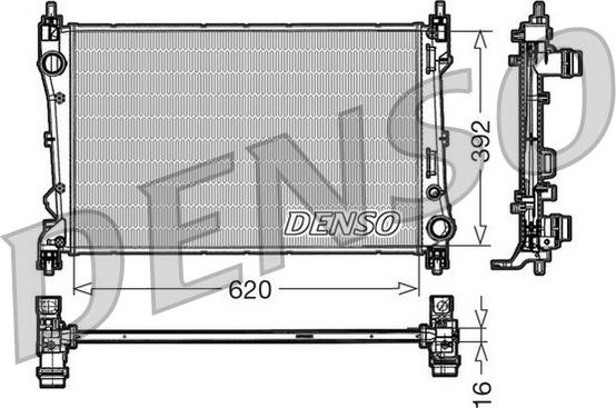 Denso DRM09113 - Radiator, engine cooling onlydrive.pro