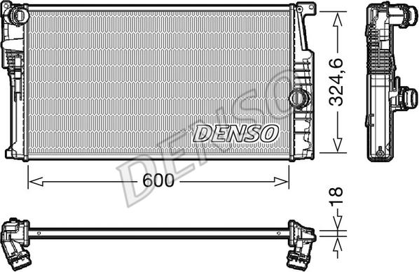 Denso DRM05017 - Jäähdytin,moottorin jäähdytys onlydrive.pro