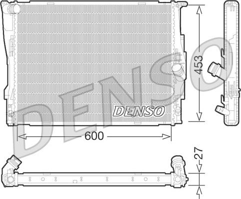 Denso DRM05073 - Jäähdytin,moottorin jäähdytys onlydrive.pro