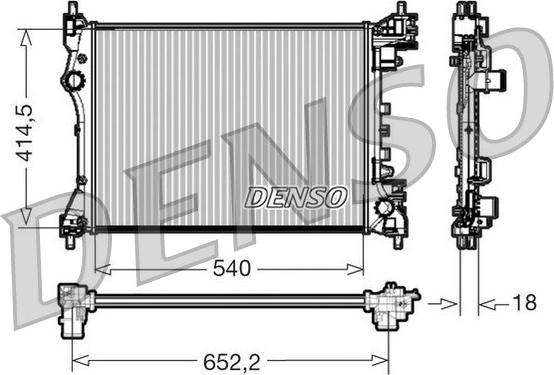 Denso DRM01005 - Radiator, engine cooling onlydrive.pro