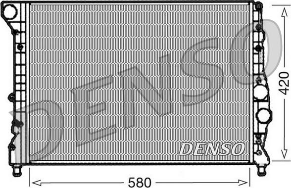 Denso DRM01001 - Radiator, engine cooling onlydrive.pro