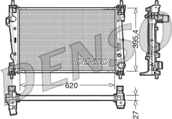 Denso DRM01007 - Radiator, engine cooling onlydrive.pro