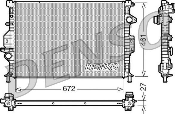 Denso DRM10069 - Radiators, Motora dzesēšanas sistēma onlydrive.pro