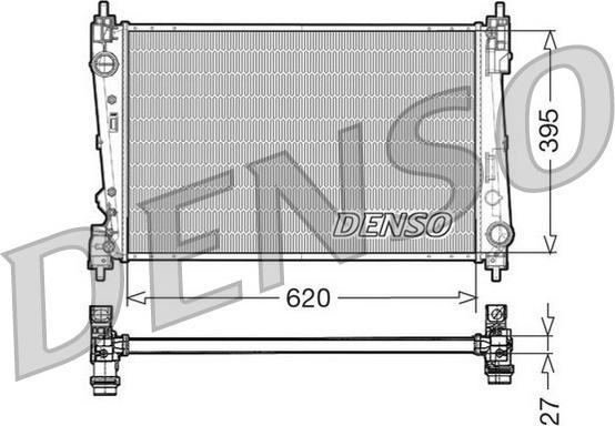 Denso DRM13015 - Radiator, engine cooling onlydrive.pro