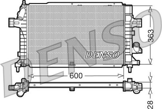 Denso DRM20102 - Jäähdytin,moottorin jäähdytys onlydrive.pro