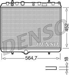 Denso DRM21055 - Radiator, engine cooling onlydrive.pro