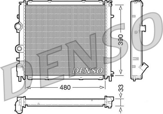 Denso DRM23011 - Radiator, engine cooling onlydrive.pro