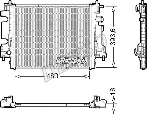 Denso DRM23113 - Radiaator,mootorijahutus onlydrive.pro