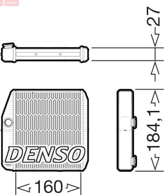 Denso DRR09076 - Heat Exchanger, interior heating onlydrive.pro
