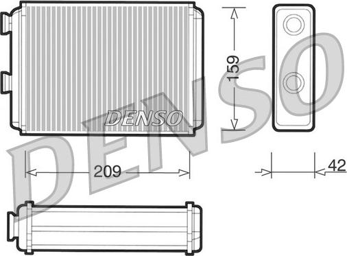 Denso DRR09070 - Siltummainis, Salona apsilde onlydrive.pro