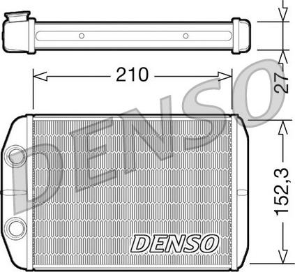 Denso DRR09073 - Heat Exchanger, interior heating onlydrive.pro