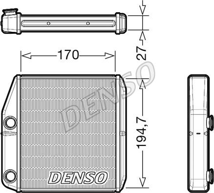 Denso DRR09101 - Теплообменник, отопление салона onlydrive.pro