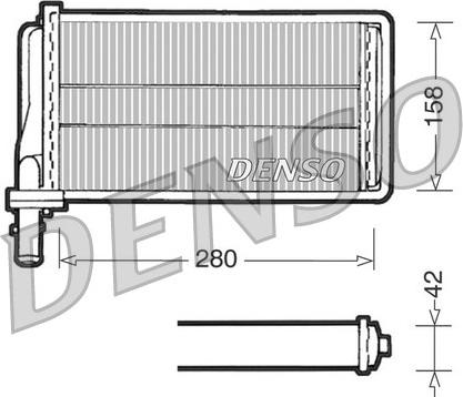 Denso DRR01001 - Heat Exchanger, interior heating onlydrive.pro