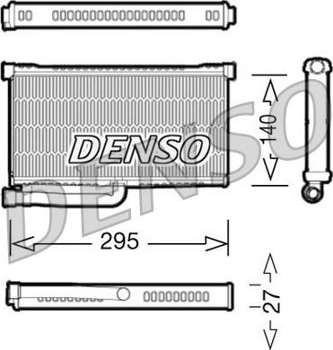 Denso DRR02004 - Heat Exchanger, interior heating onlydrive.pro