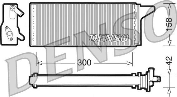 Denso DRR12001 - Heat Exchanger, interior heating onlydrive.pro