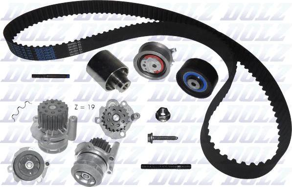 DOLZ KD047 - Water Pump & Timing Belt Set onlydrive.pro