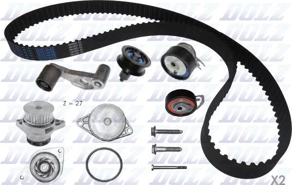 DOLZ KD051 - Water Pump & Timing Belt Set onlydrive.pro