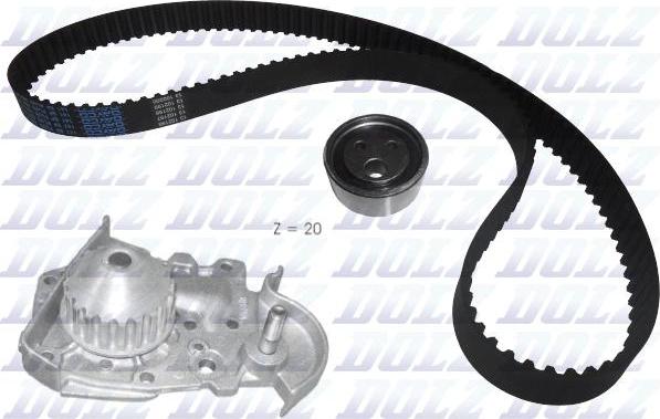 DOLZ KD018 - Water Pump & Timing Belt Set onlydrive.pro