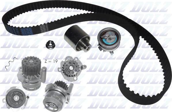 DOLZ KD036 - Water Pump & Timing Belt Set onlydrive.pro