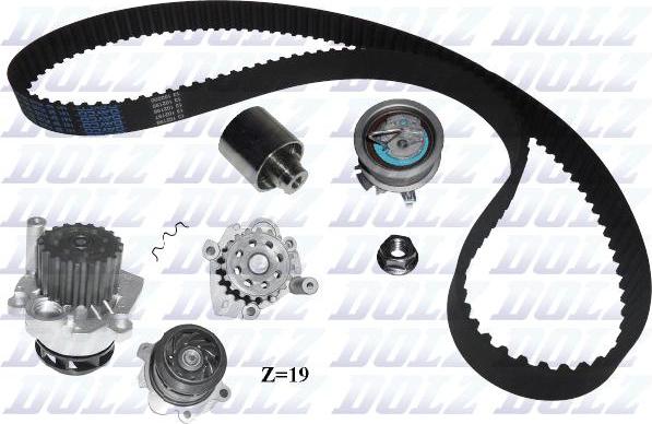 DOLZ KD033 - Water Pump & Timing Belt Set onlydrive.pro