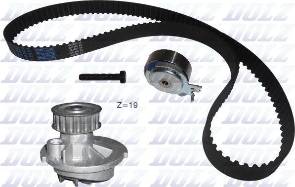 DOLZ KD025 - Water Pump & Timing Belt Set onlydrive.pro