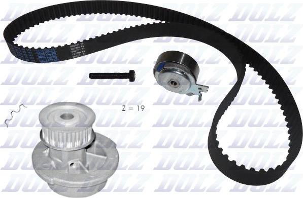 DOLZ KD021 - Water Pump & Timing Belt Set onlydrive.pro