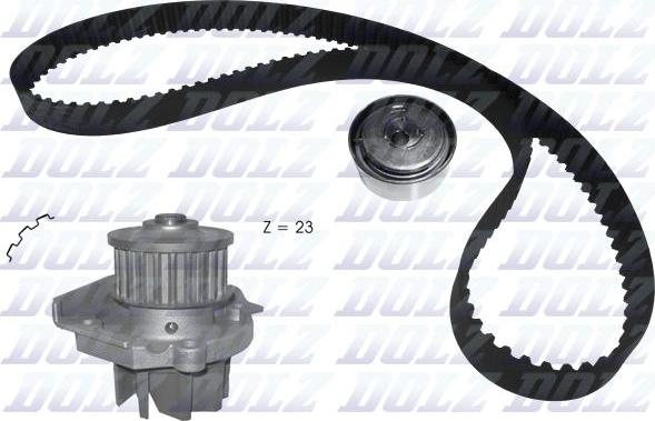 DOLZ KD141 - Water Pump & Timing Belt Set onlydrive.pro