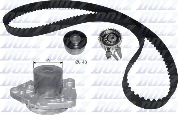 DOLZ KD109 - Water Pump & Timing Belt Set onlydrive.pro