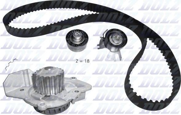 DOLZ KD106 - Water Pump & Timing Belt Set onlydrive.pro