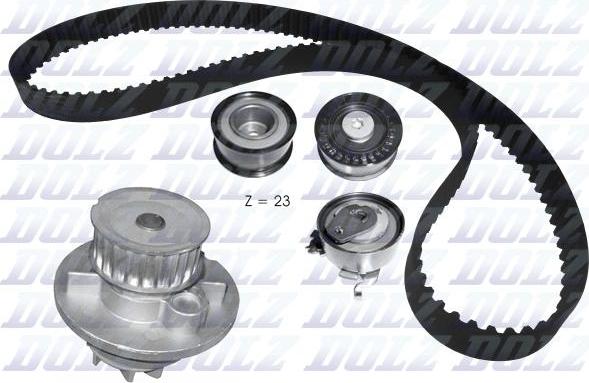 DOLZ KD132 - Water Pump & Timing Belt Set onlydrive.pro