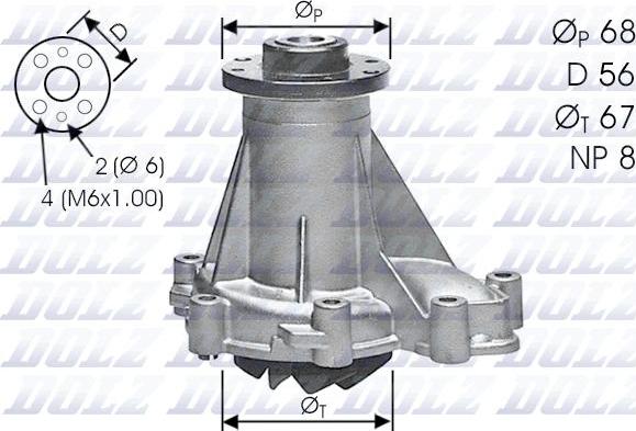 DOLZ M176 - Vesipumppu onlydrive.pro