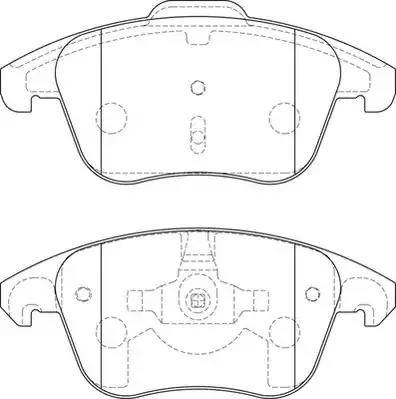 CITROËN 1647874080 - Piduriklotsi komplekt,ketaspidur onlydrive.pro