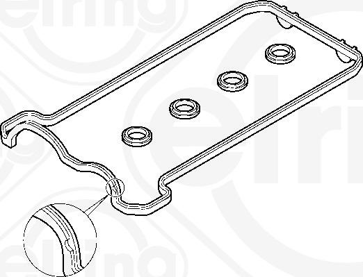 Elring 475.860 - Gasket Set, cylinder head cover onlydrive.pro