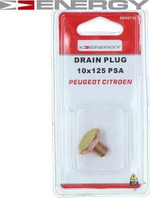 ENERGY NE00730 - Sealing Plug, oil sump onlydrive.pro